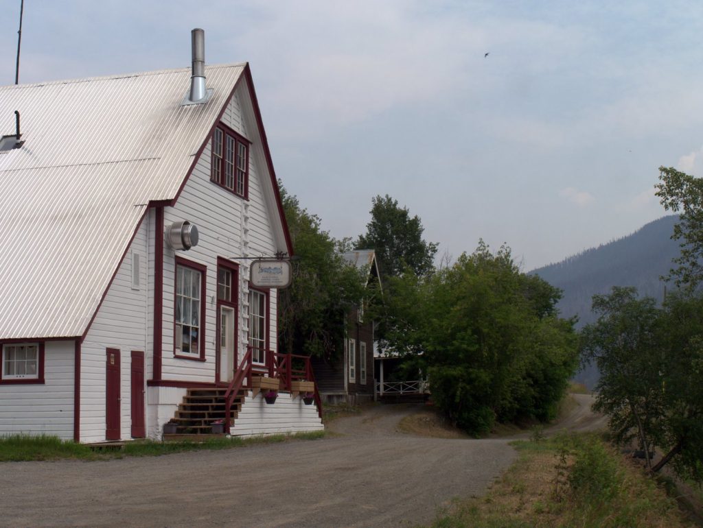 Moving North to Telegraph Creek Hudson Bay Store - Reversing